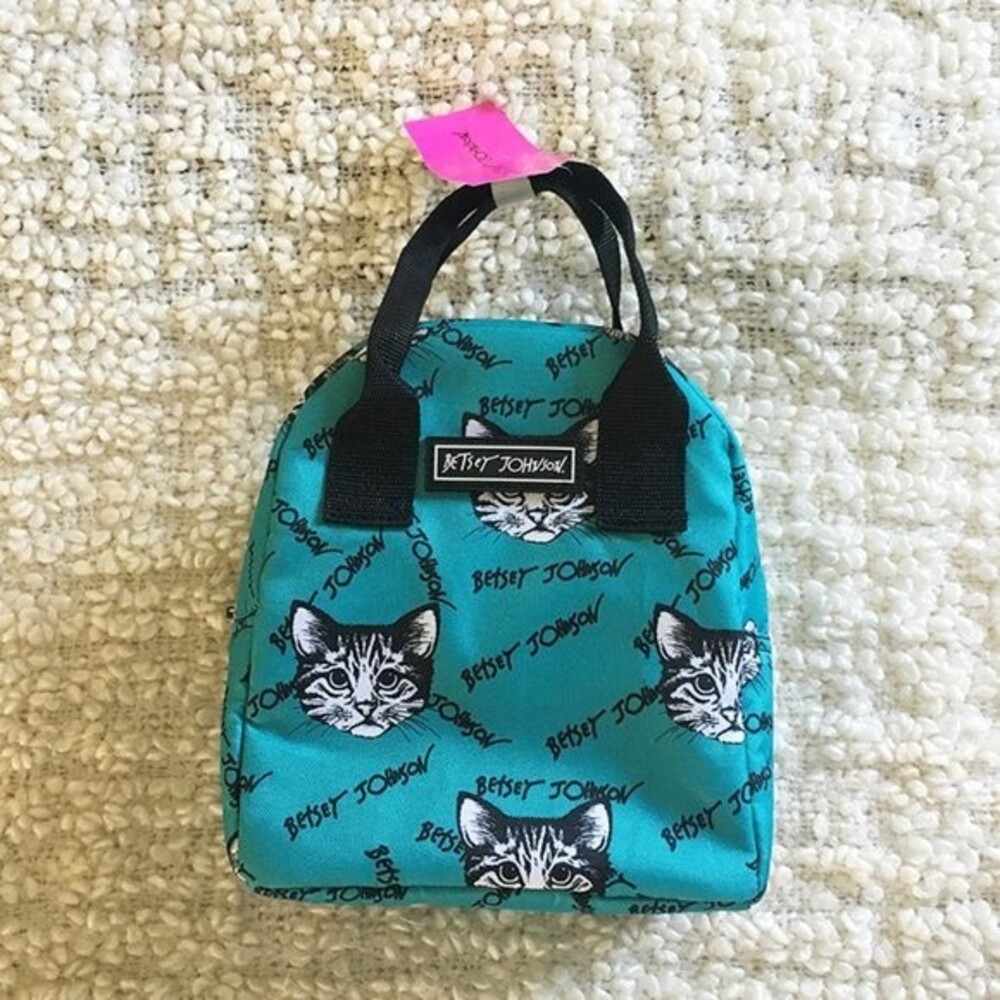 ❤︎ Betsey Johnson ❤︎ Cat Lunch Insulated Tote NWT